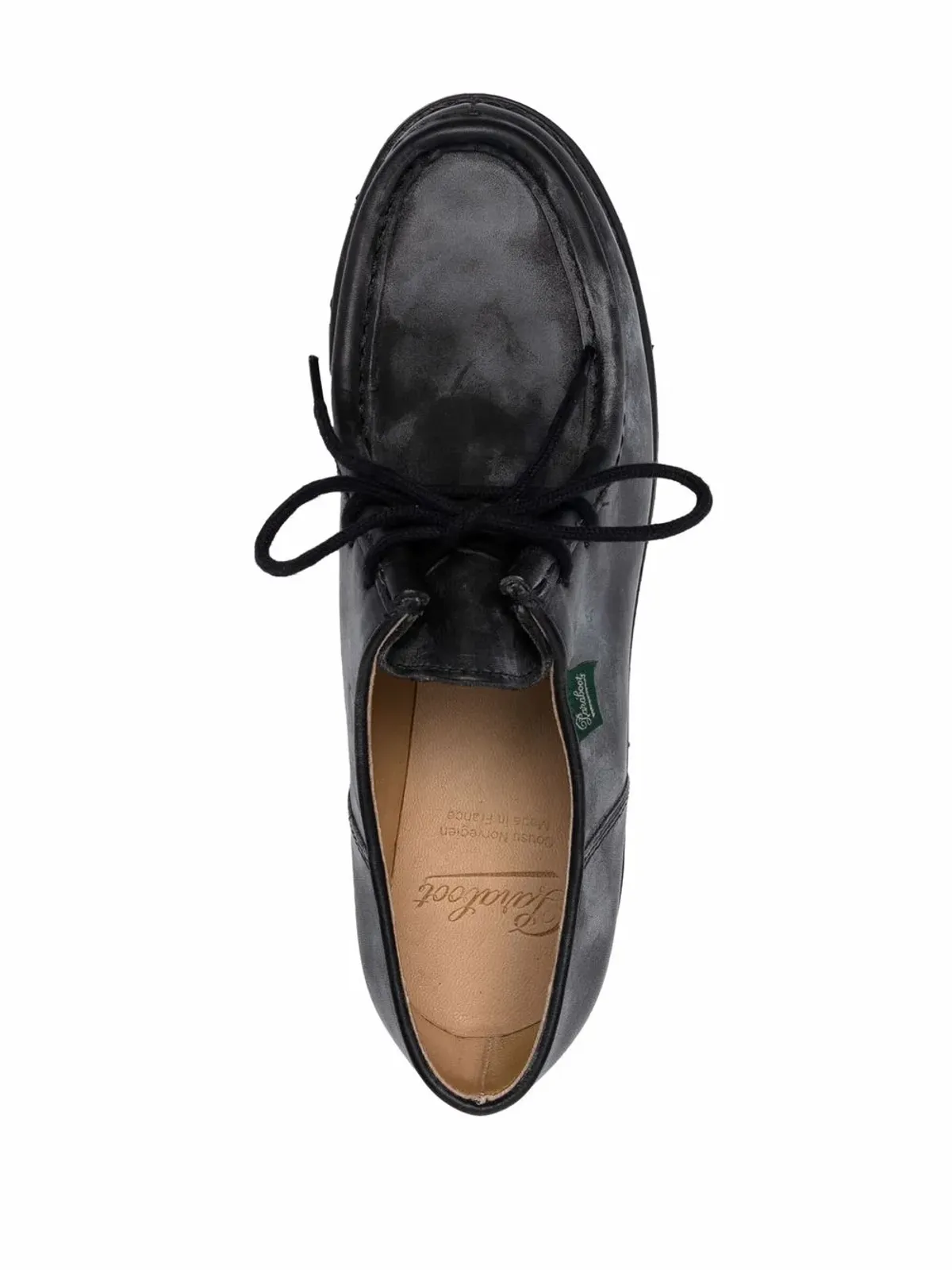 Paraboot ディストレスドダービーシューズ - 画像4