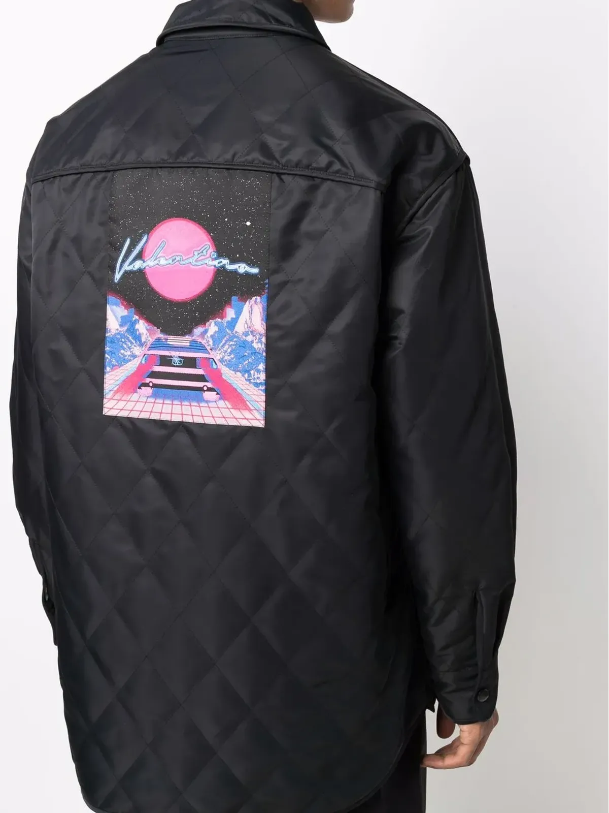 Valentino Garavani キルテッドシャツジャケット - 画像5