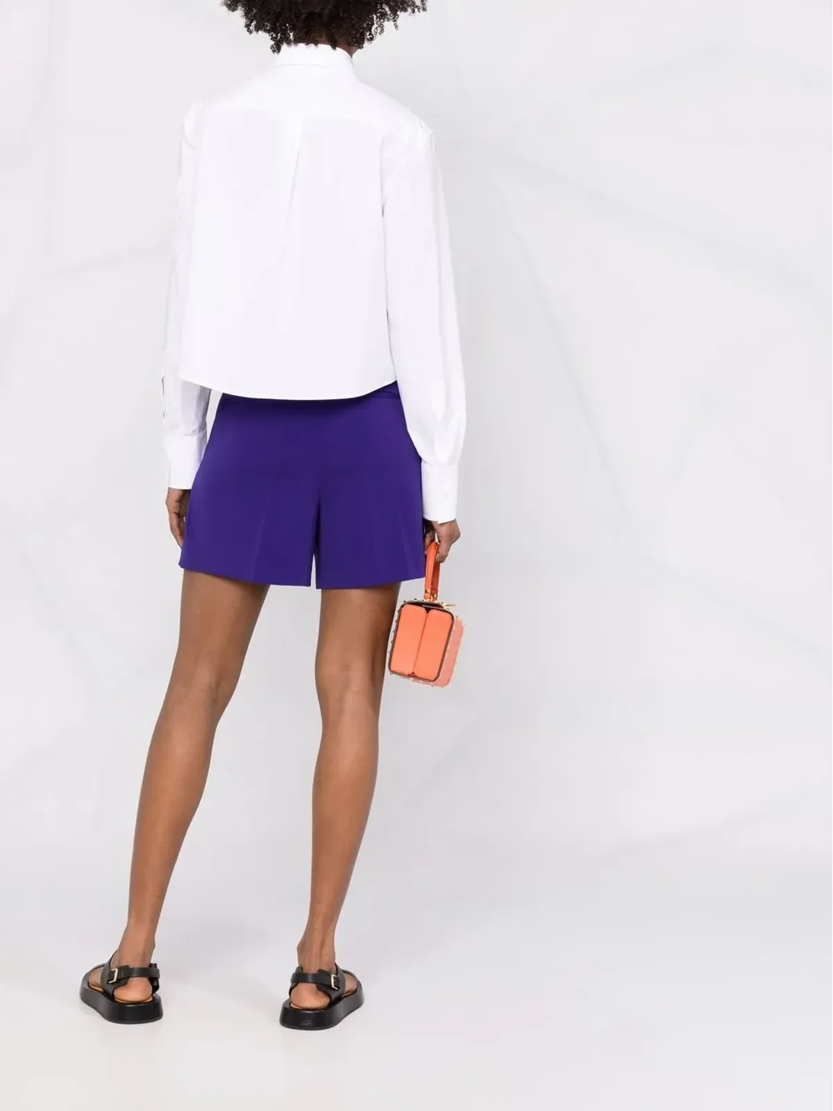 Valentino Garavani アップリケ付きクロップドシャツ - 画像4