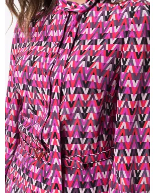 Valentino Garavani オプティカルプリント シャツドレス - サムネイル5