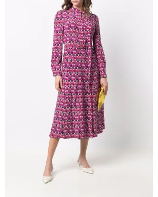 Valentino Garavani オプティカルプリント シャツドレス - サムネイル2