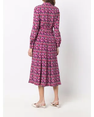 Valentino Garavani オプティカルプリント シャツドレス - サムネイル4