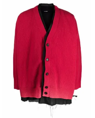 Raf Simons レイヤードウールカーディガン - サムネイル1