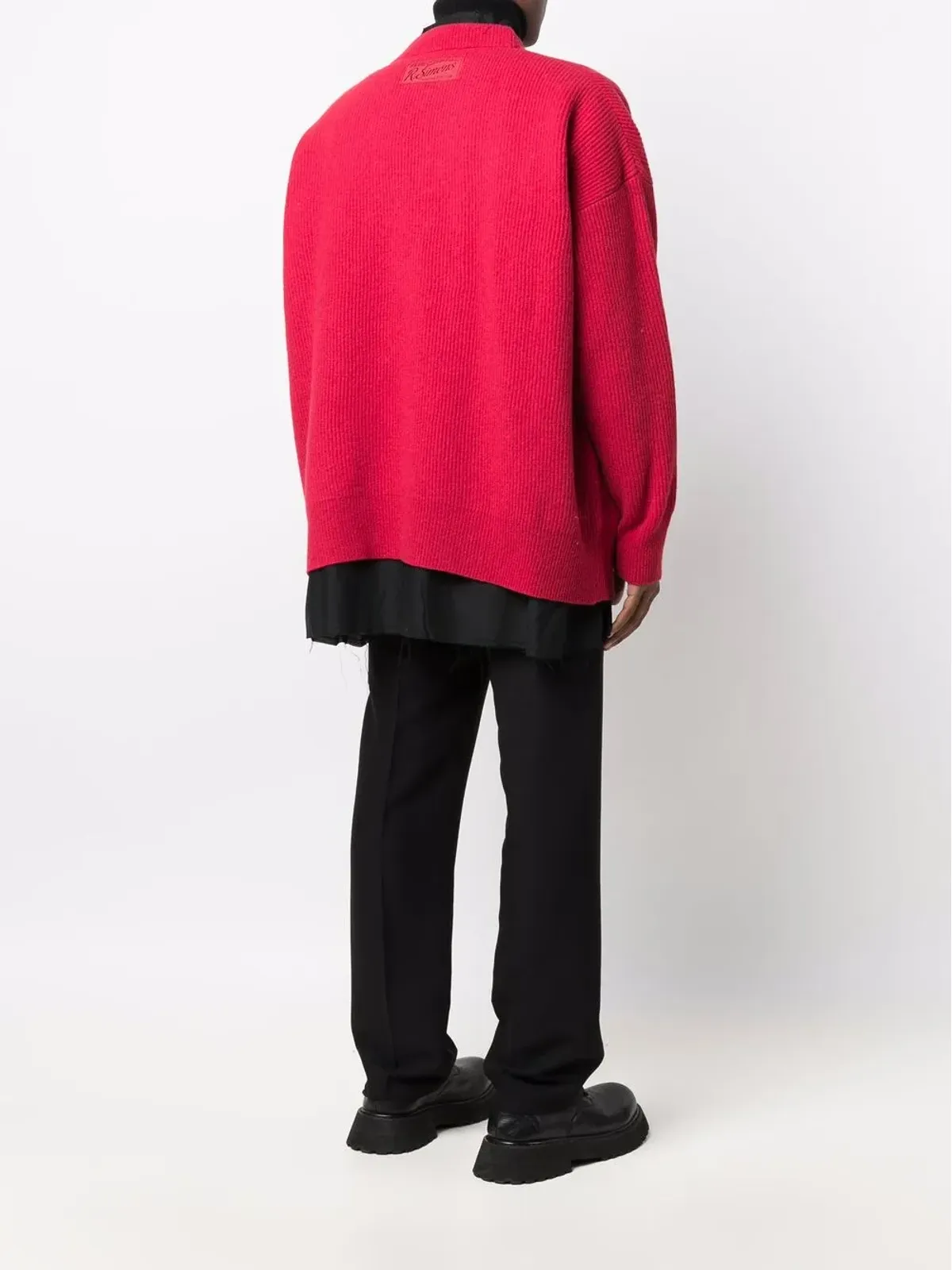 Raf Simons レイヤードウールカーディガン - 画像5