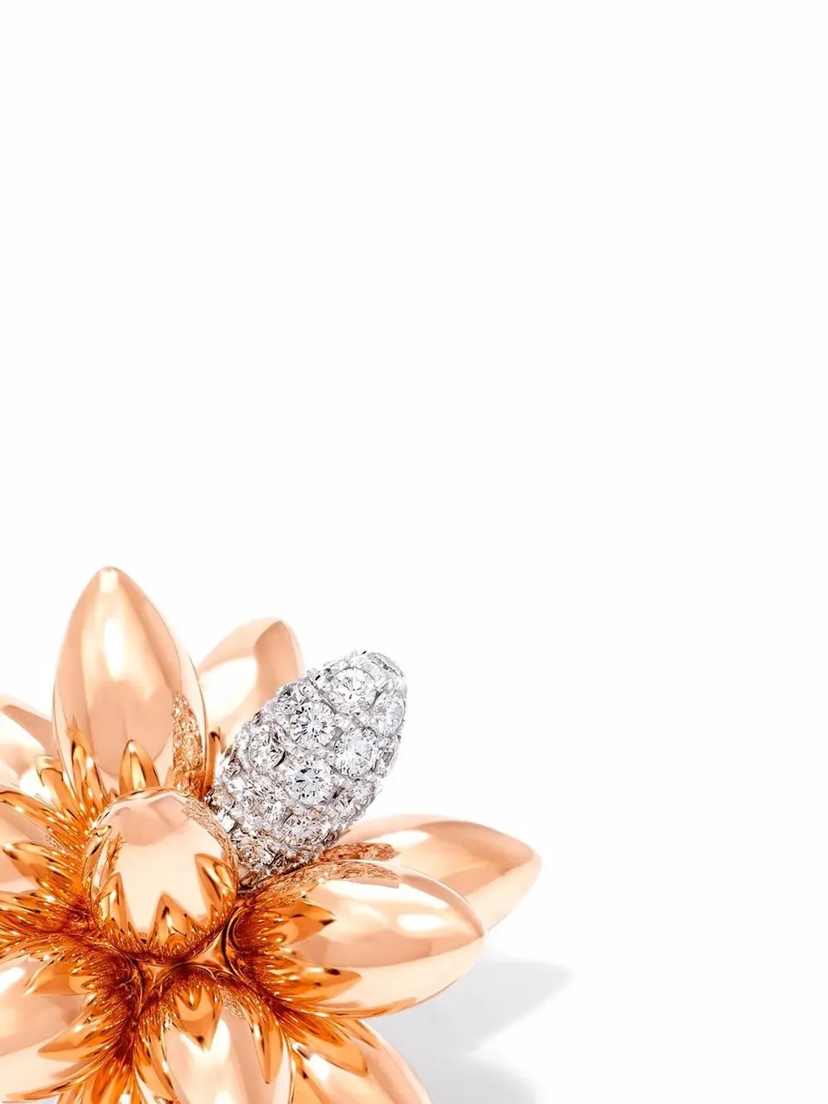 David Morris ヘッジホッグ ダイヤモンド 小さめスタッドピアス - Pink - 画像4