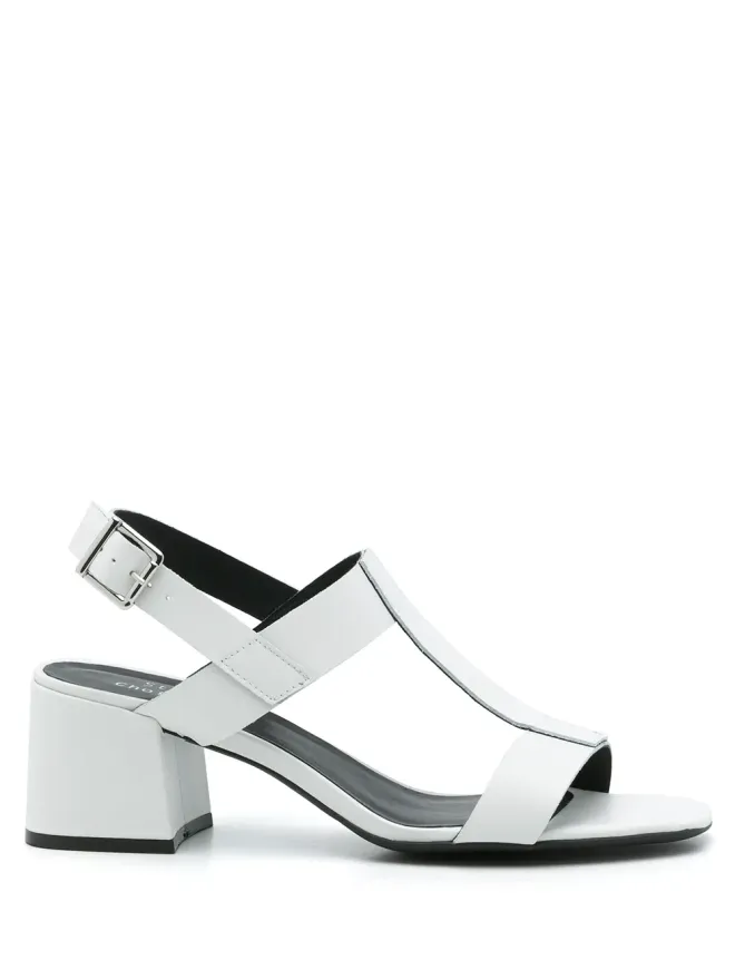Studio Chofakian Studio Chofakian Studio 107 65mm leather sandals - Whiteの商品画像
