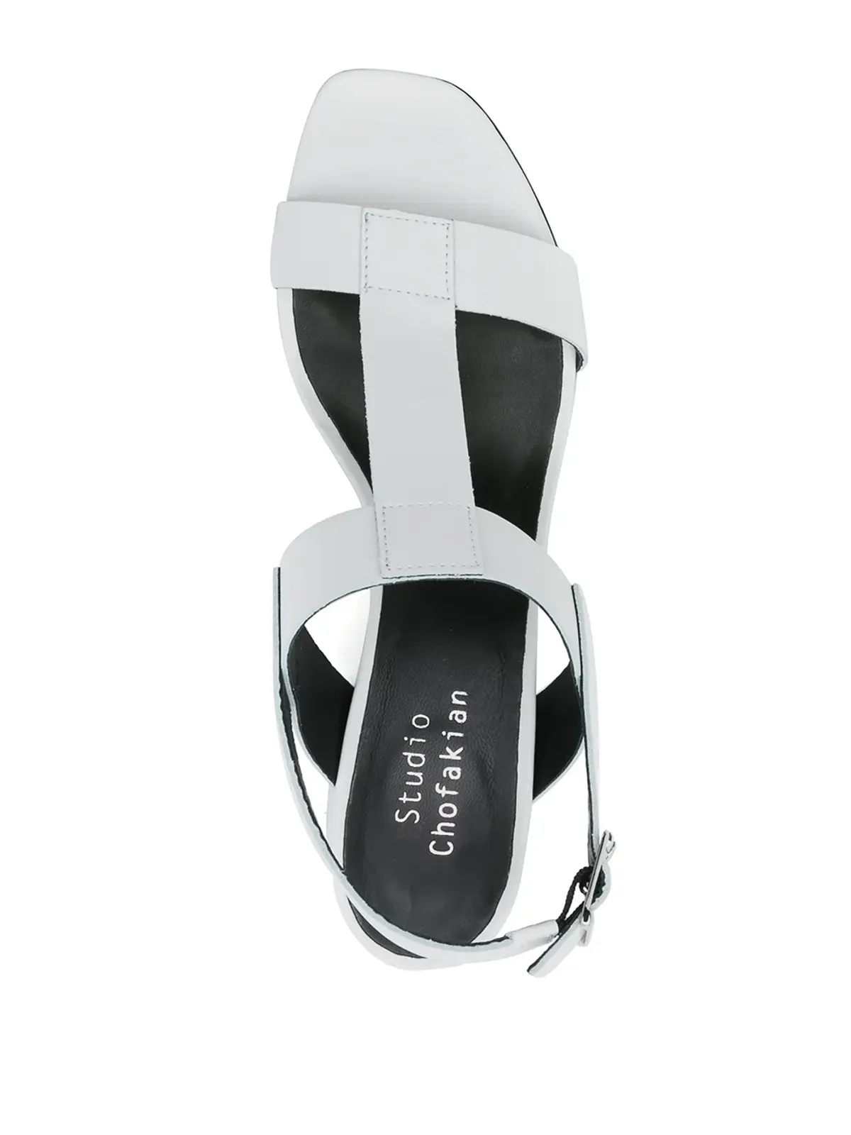 Studio Chofakian Studio 107 65mm leather sandals - White - 画像4