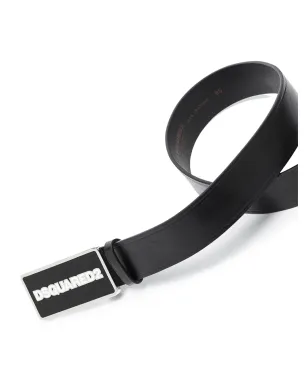 DSQUARED2 ロゴバックルレザーベルト - サムネイル2