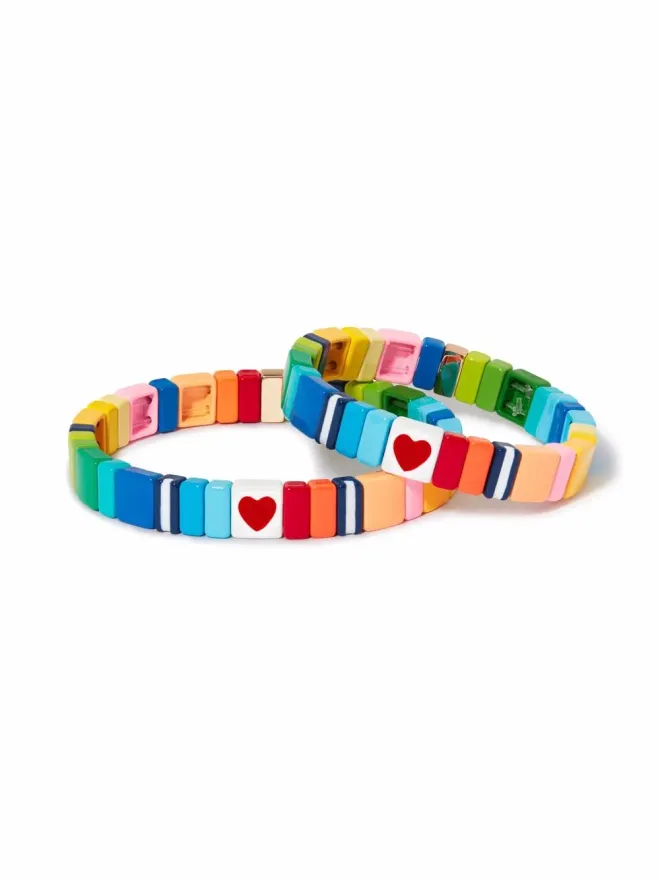 Roxanne Assoulin Roxanne Assoulin マミー＆ミー レインボーハーツ ブレスレットセットの商品画像