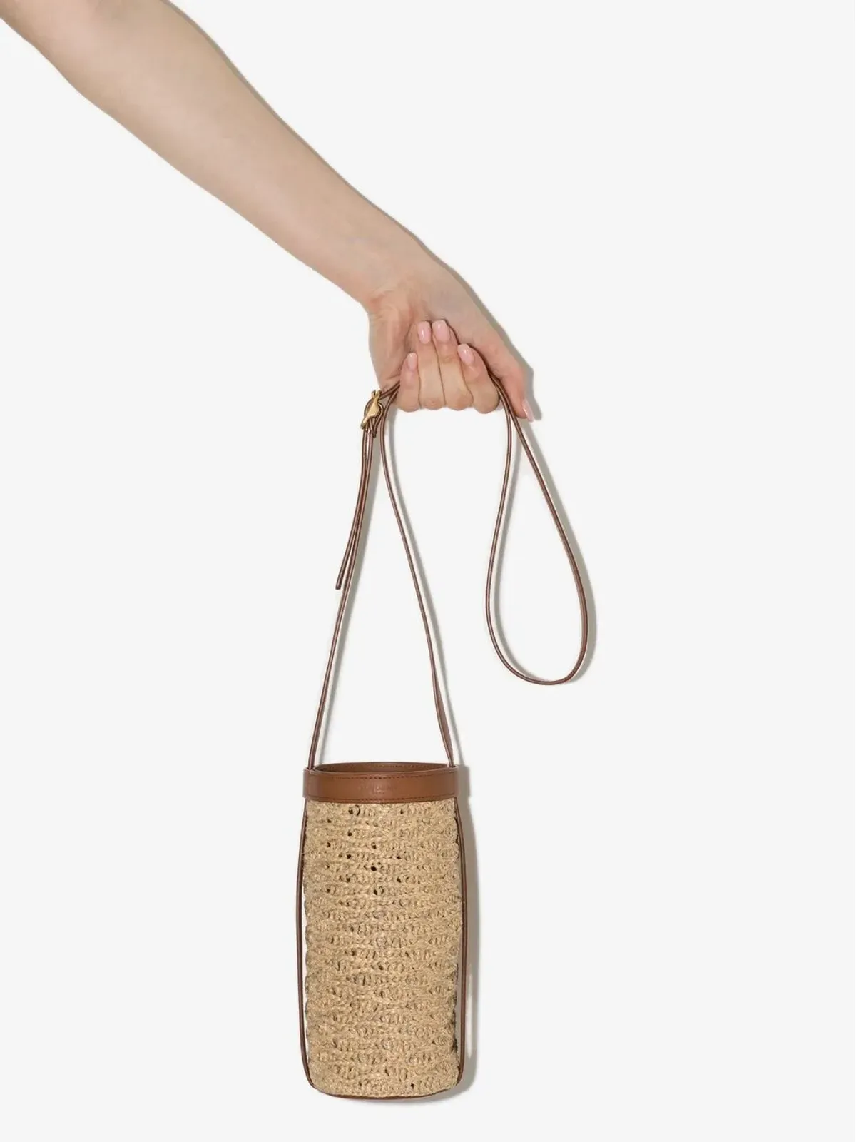 Saint Laurent ラフィアクロシェ ミニバッグ - 画像4