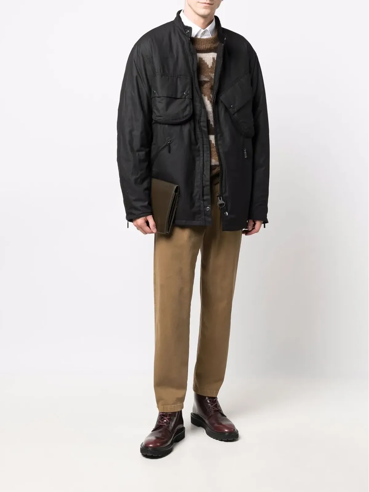 Barbour マルチポケットジップアップジャケット - 画像2