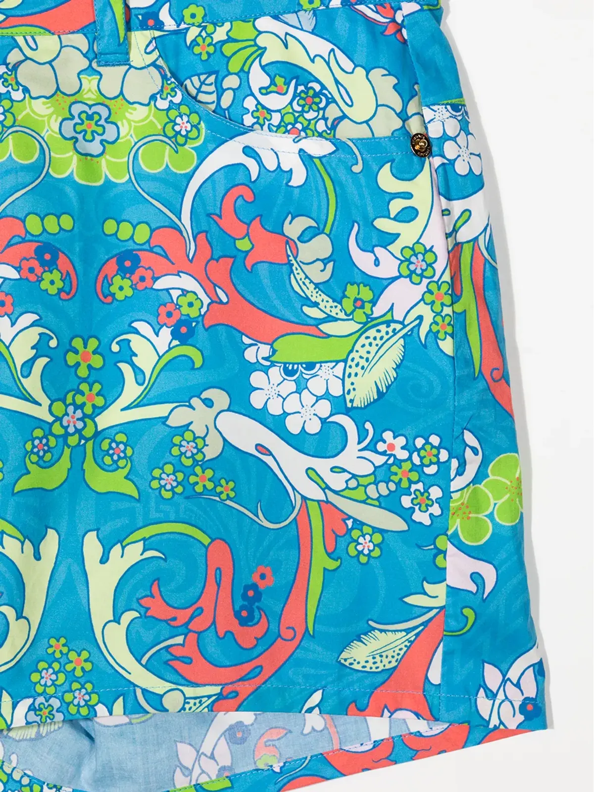 Versace Kids バロック柄プリントショーツ - 画像3