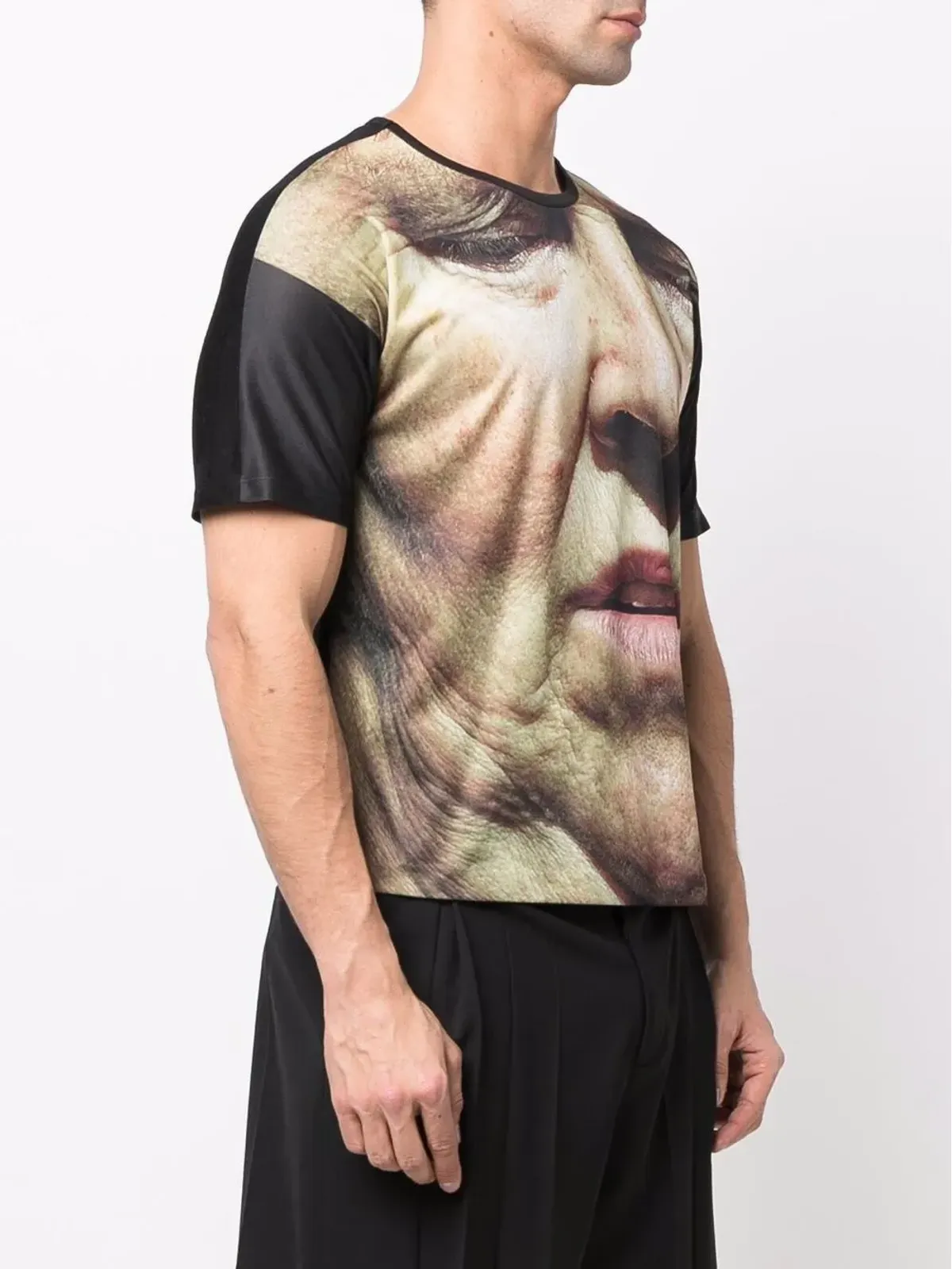 Issey Miyake Pre-Owned 2010年 サトシ・フジワラ 写真プリント Tシャツ - 画像3