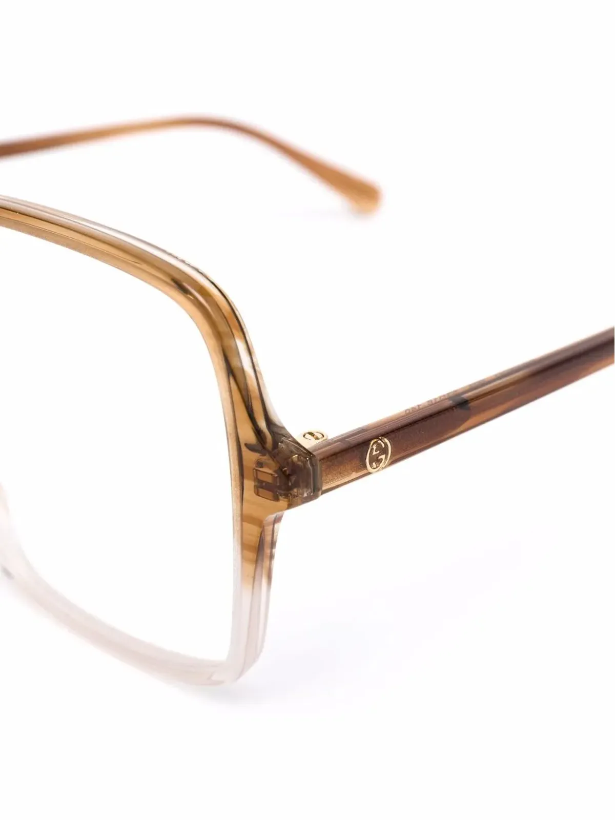 Gucci Eyewear オーバサイズスクエアフレーム眼鏡 - 画像3