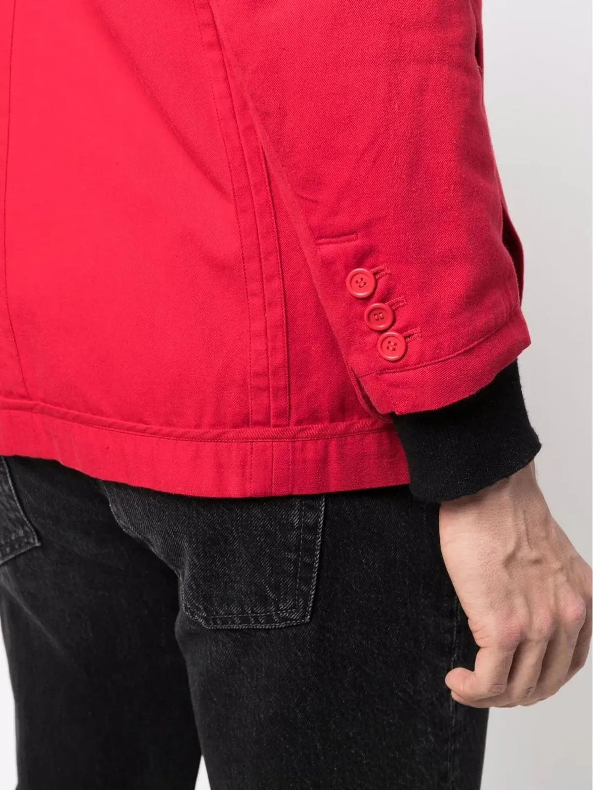 Issey Miyake Pre-Owned 1970年代 ノッチドラペル付き シングルブレスト ジャケット - ブラック - 画像5