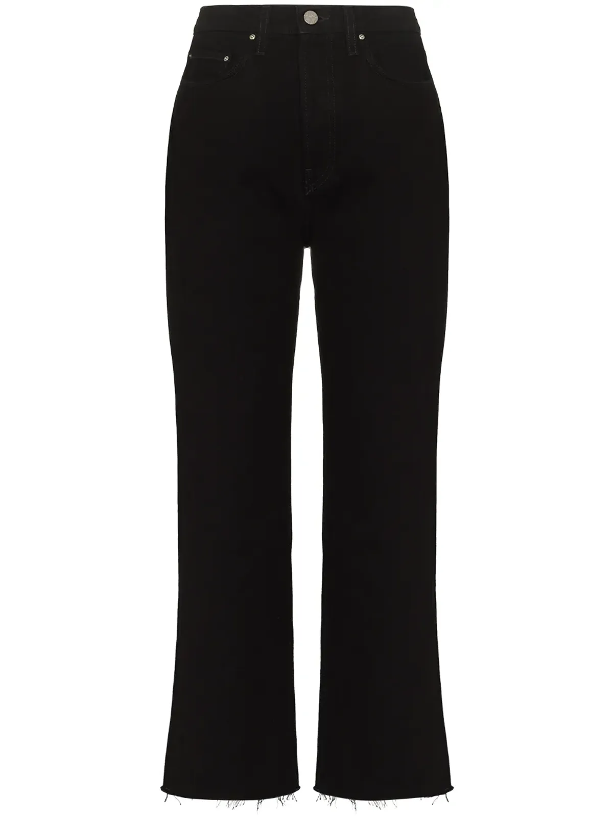 TOTEME クロップドストレートジーンズ - ブラック - 画像1