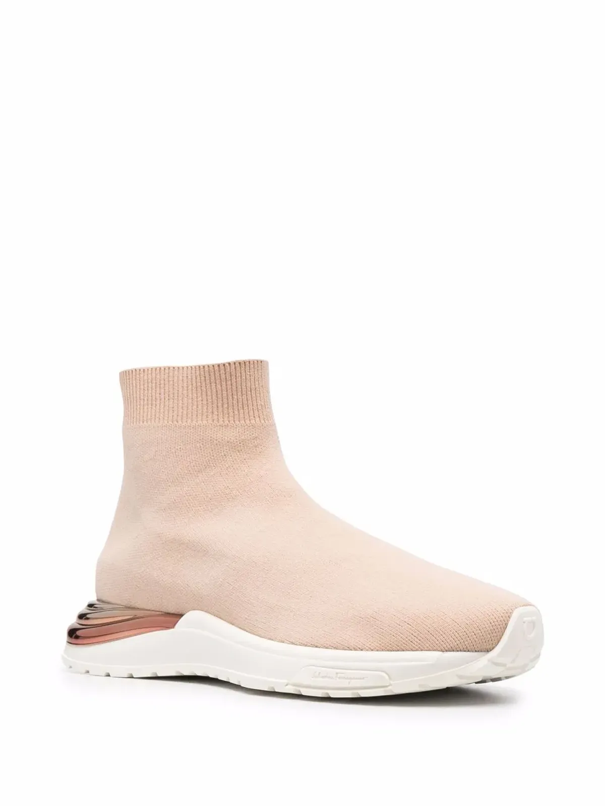 Ferragamo メタリックヒールカウンタースニーカー - 画像2