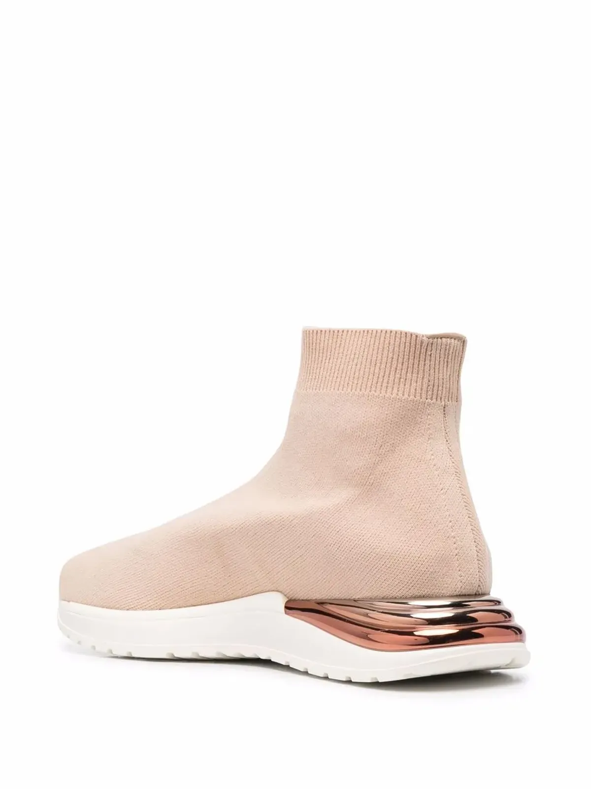 Ferragamo メタリックヒールカウンタースニーカー - 画像3