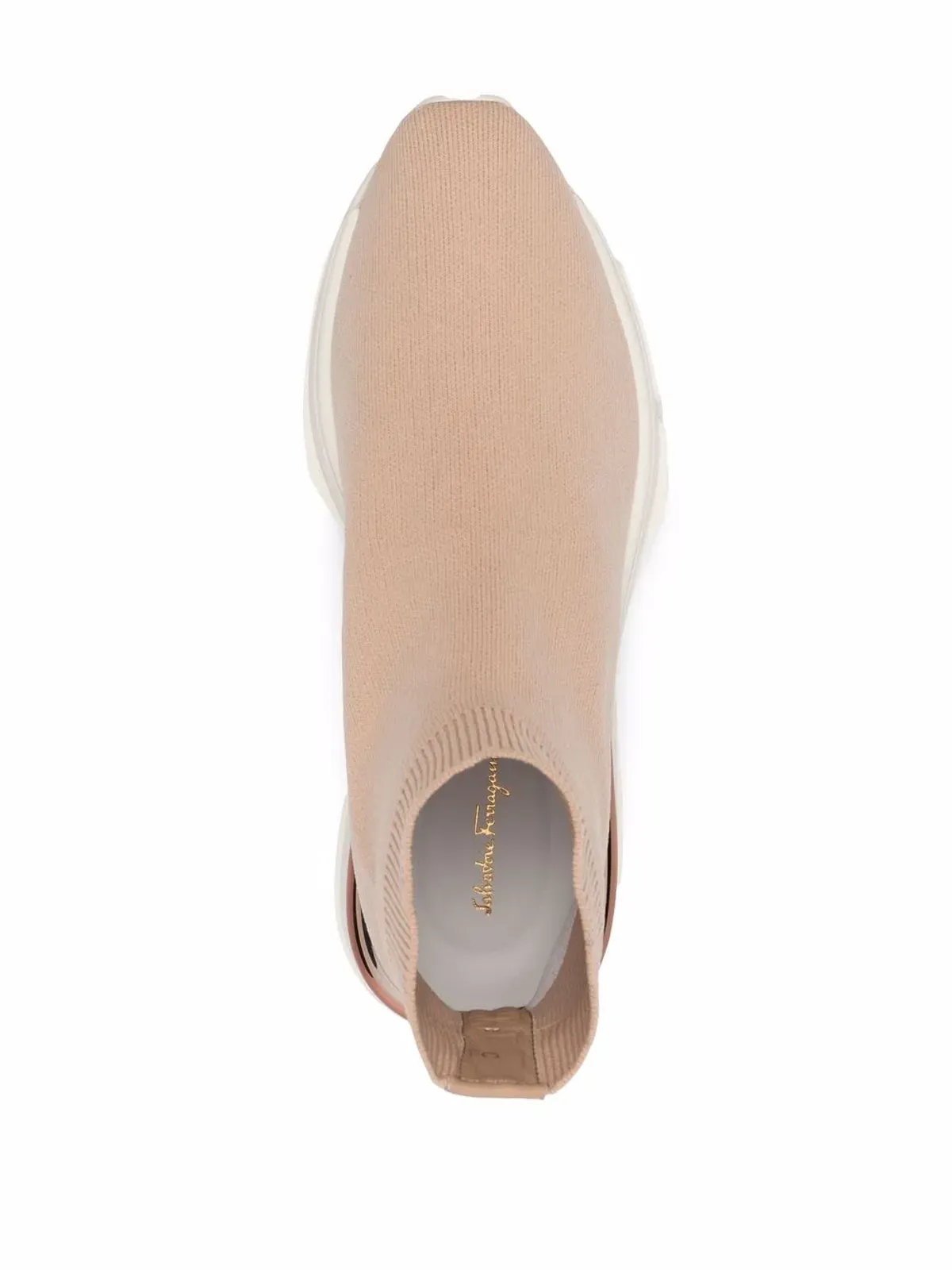 Ferragamo メタリックヒールカウンタースニーカー - 画像4