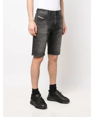 Diesel ウォッシュドエフェクト デニムショーツ - サムネイル3