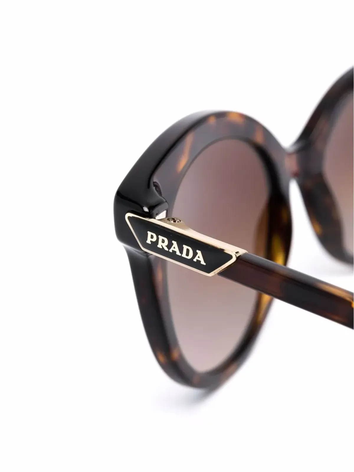 Prada Eyewear べっ甲柄キャットアイサングラス - 画像3