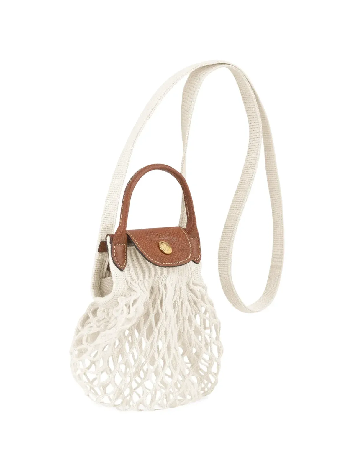 Longchamp Le Pliage Filet 編みメッシュ クロスボディバッグ - 画像4