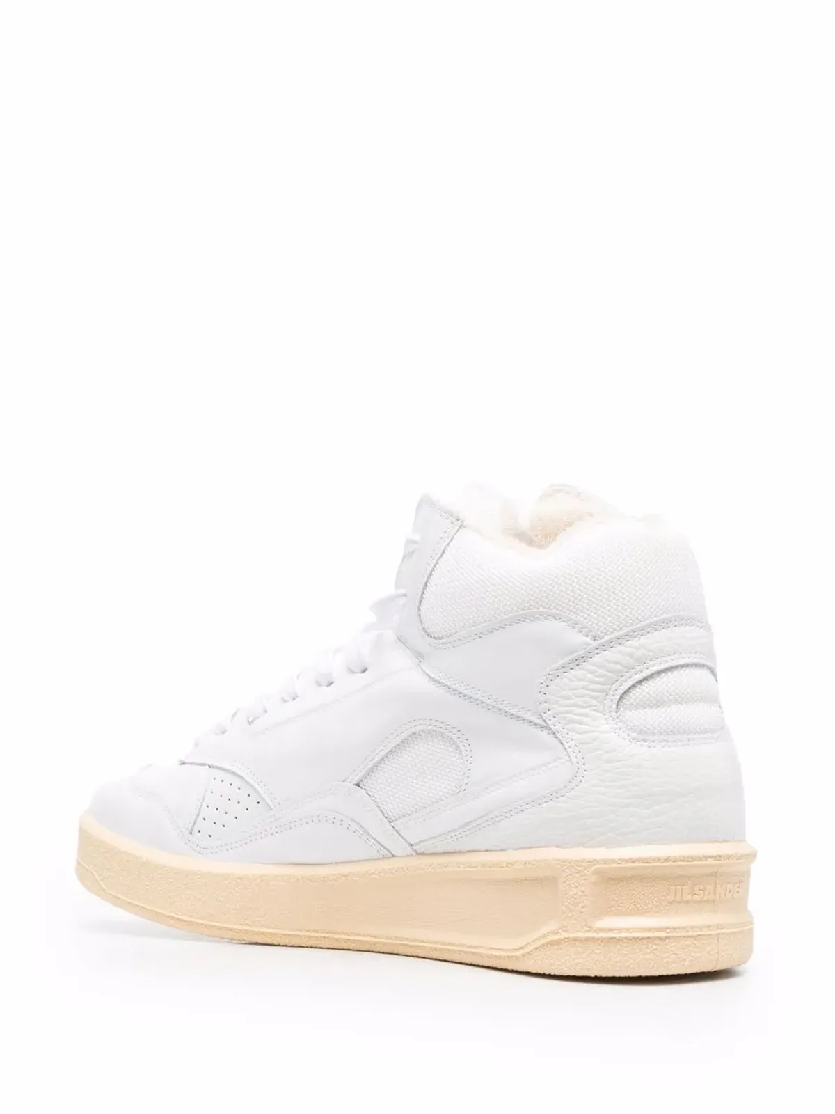 Jil Sander Basket Hi lace-up sneakers - White - 画像3