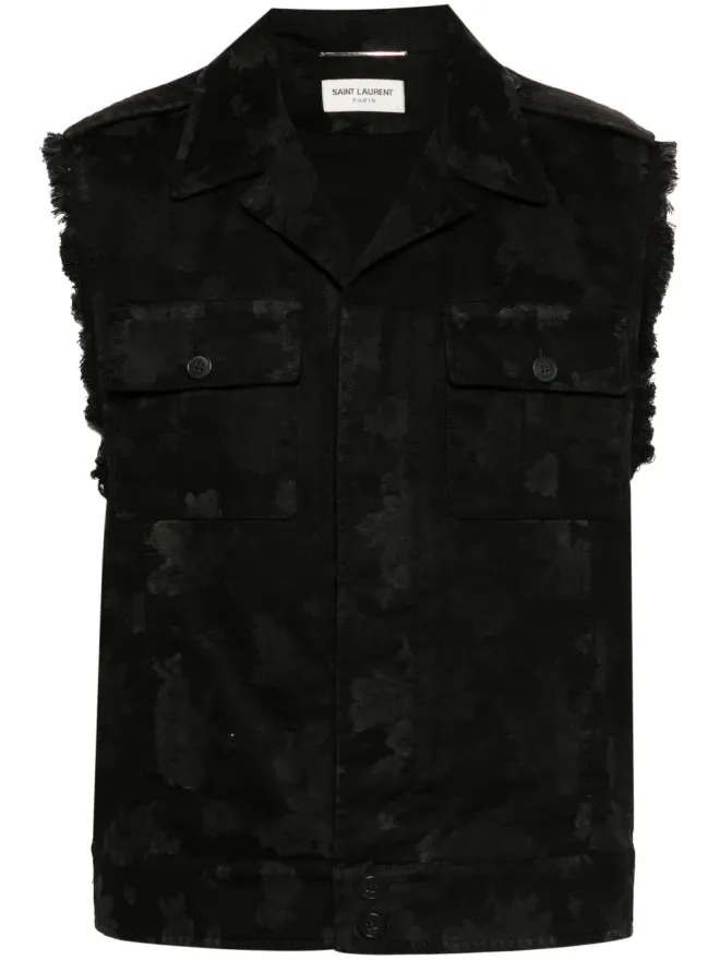 Saint Laurent Saint Laurent アブストラクトプリント ジレの商品画像
