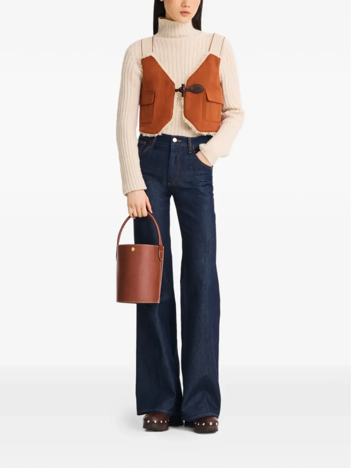 Longchamp S Épure バケットバッグ - 画像2