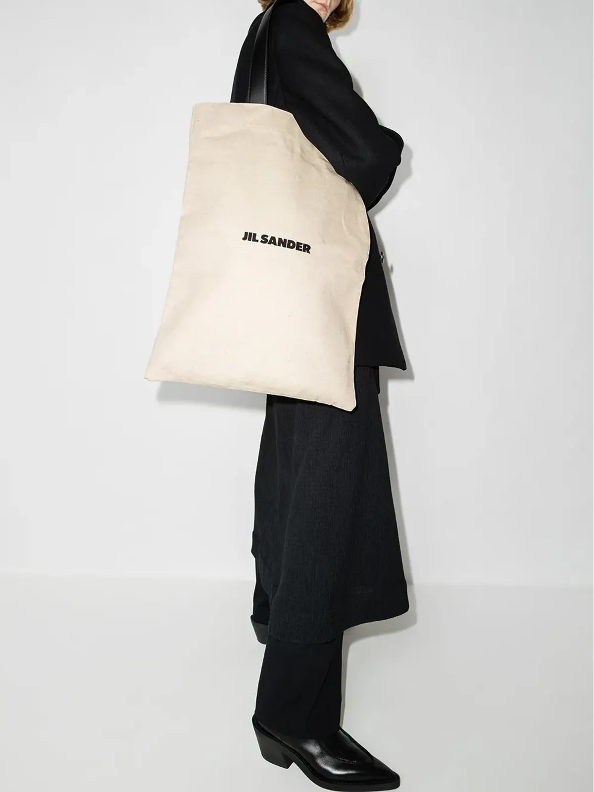 Jil Sander ロゴプリント トートバッグ - 画像2