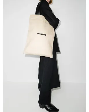 Jil Sander ロゴプリント トートバッグ - サムネイル2
