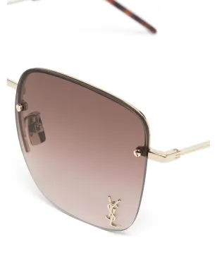 Saint Laurent Eyewear ロゴプレート入りサングラス - サムネイル3