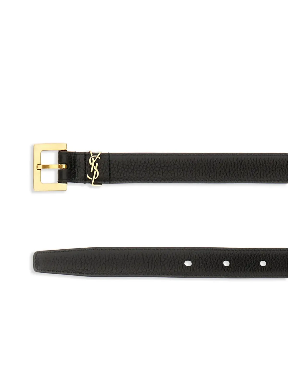 Saint Laurent Cassandre グレインドレザー ベルト - 画像2