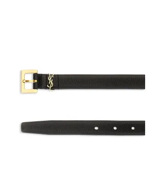 Saint Laurent Cassandre グレインドレザー ベルト - サムネイル2