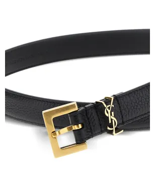 Saint Laurent Cassandre グレインドレザー ベルト - サムネイル3