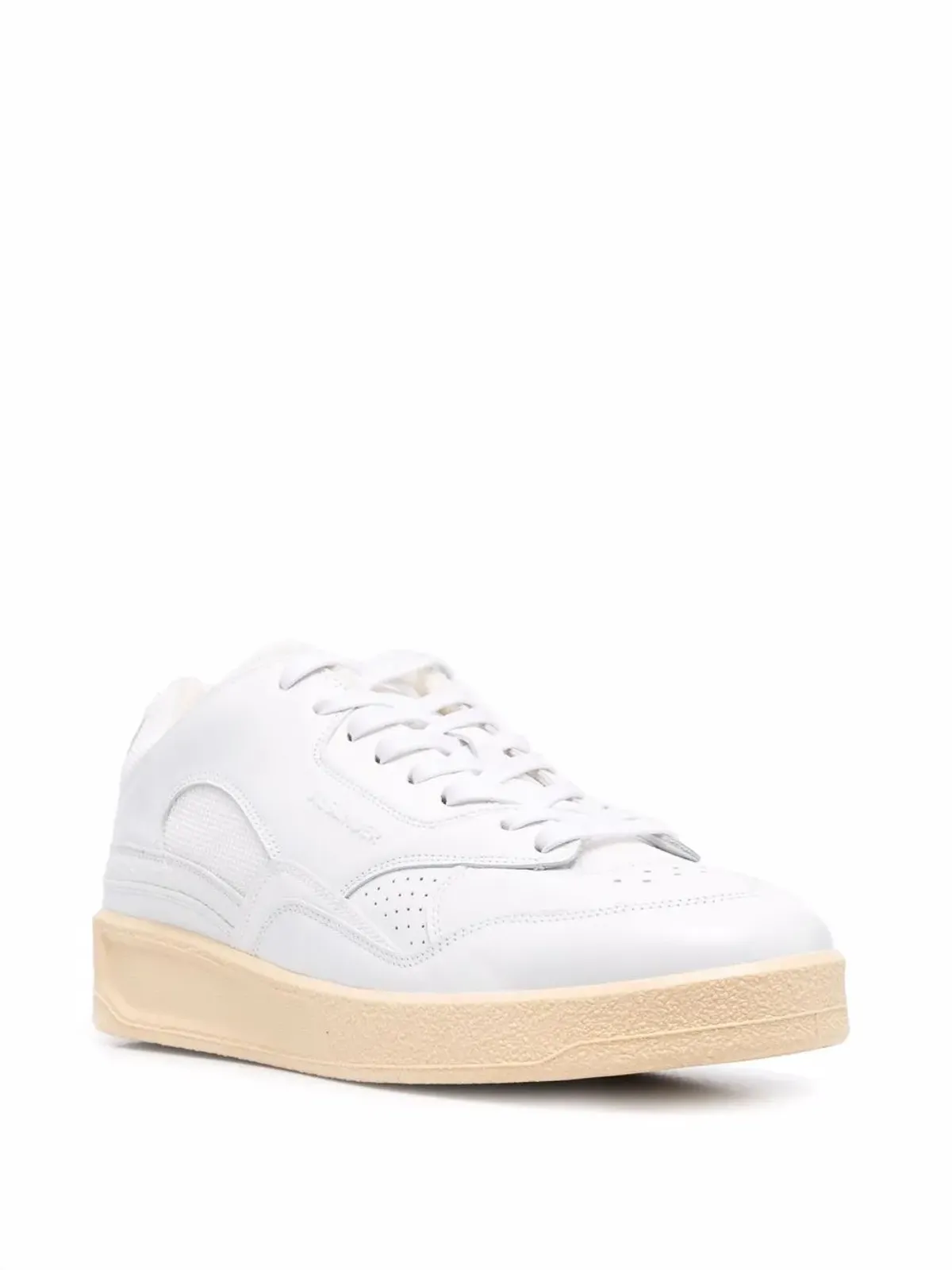 Jil Sander ロゴエンボス ロー・トップスニーカー - 画像2