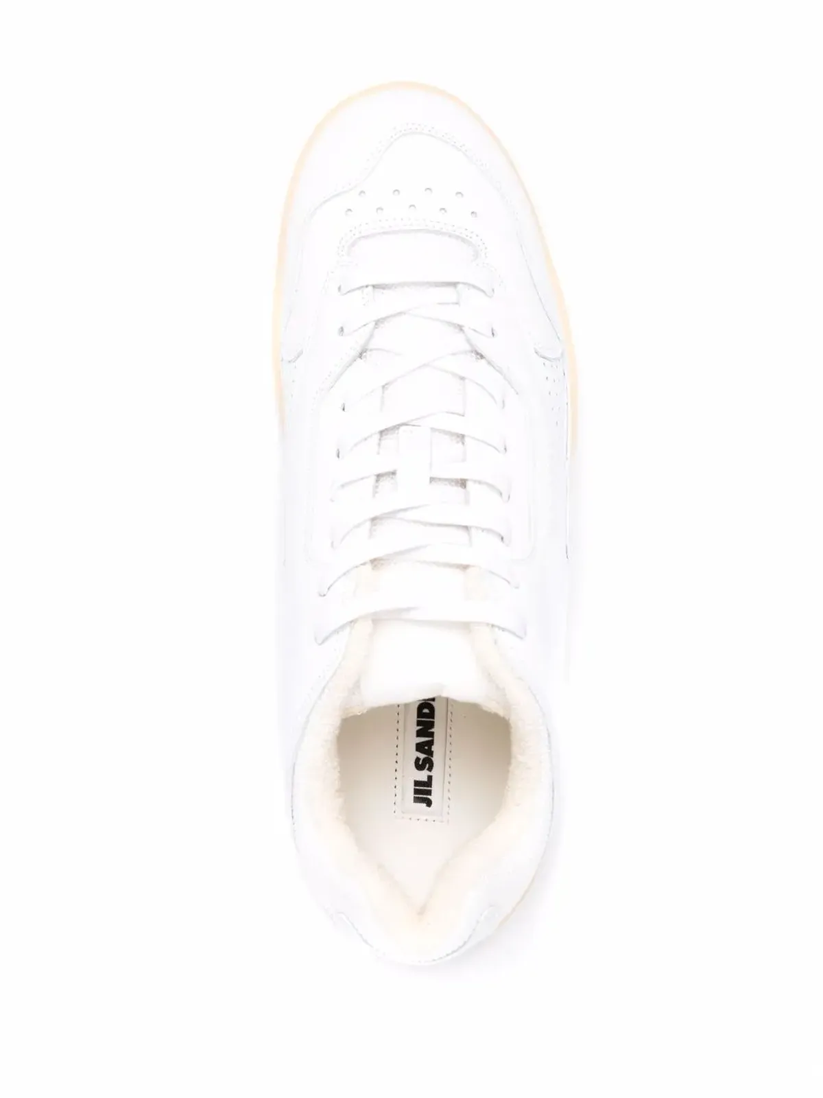 Jil Sander ロゴエンボス ロー・トップスニーカー - 画像4