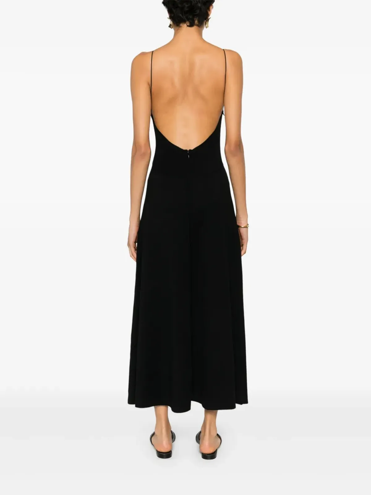 Saint Laurent カットアウトミディドレス - 画像4