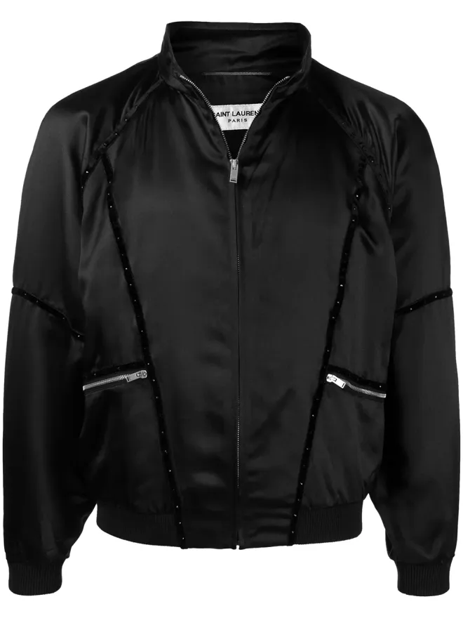 Saint Laurent Saint Laurent テディ80sジップボンバージャケット ブラックの商品画像