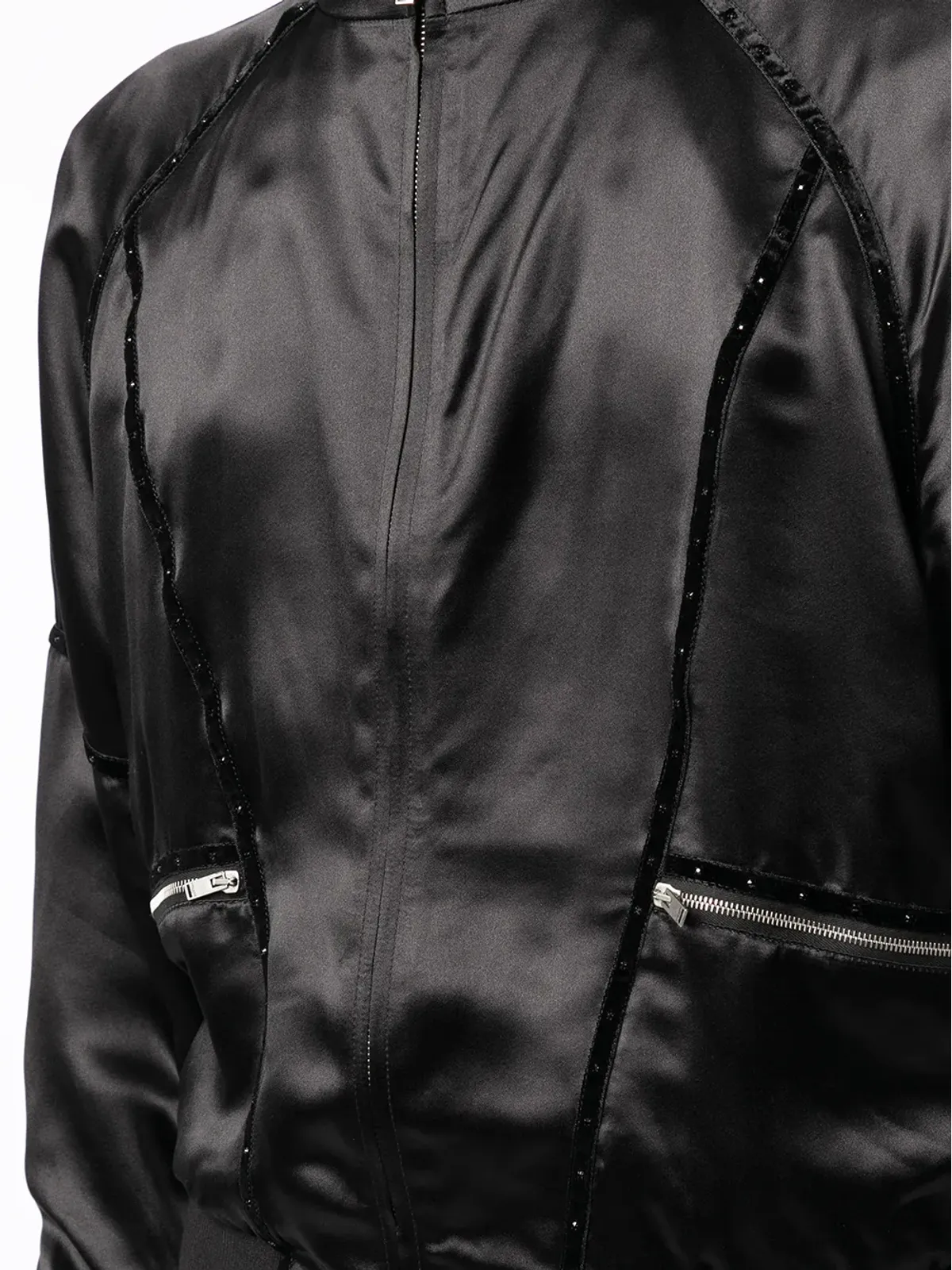 Saint Laurent テディ80sジップボンバージャケット ブラック - 画像5