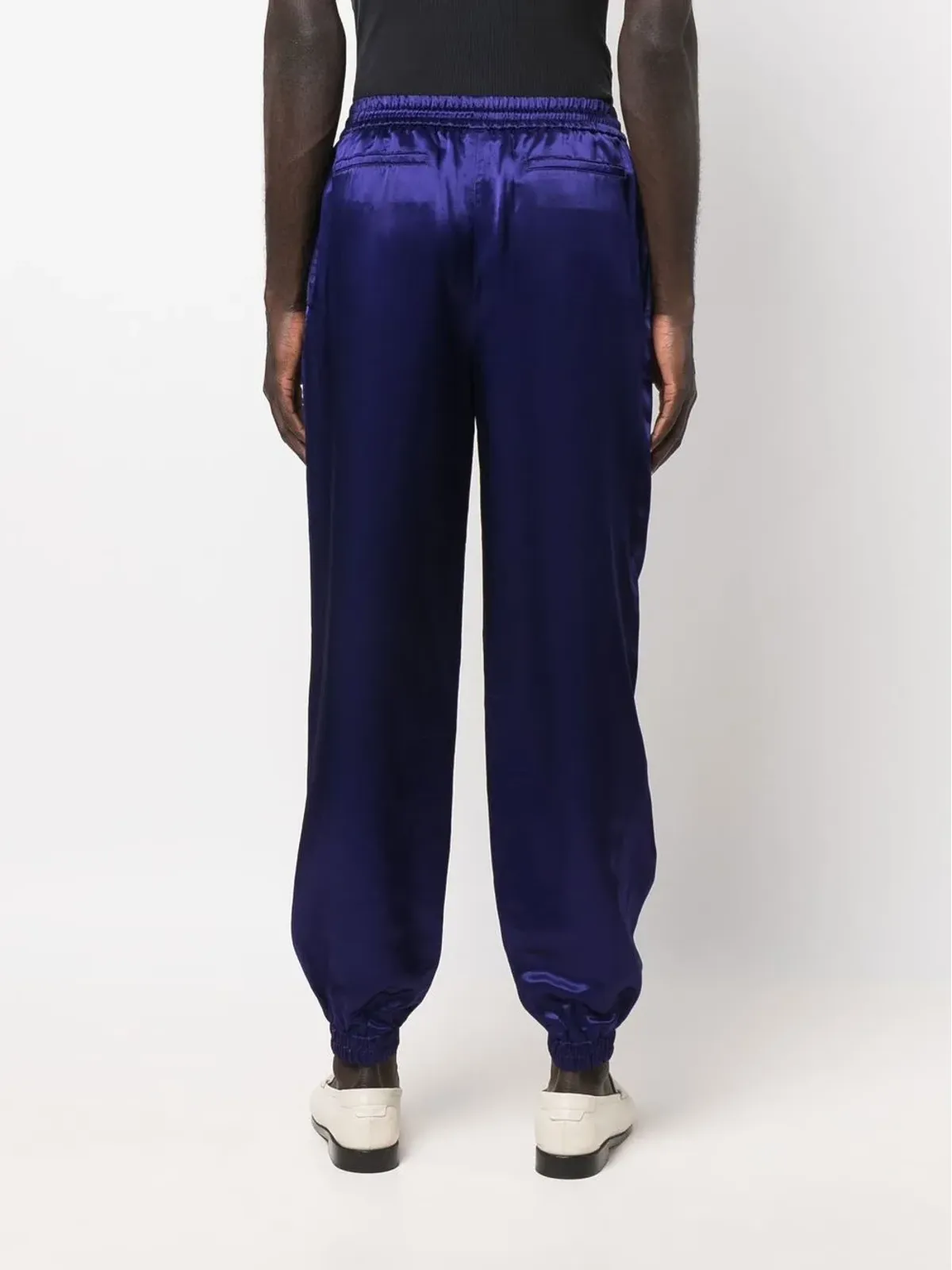 Saint Laurent テーパードレッグ シルクパンツ - 画像4