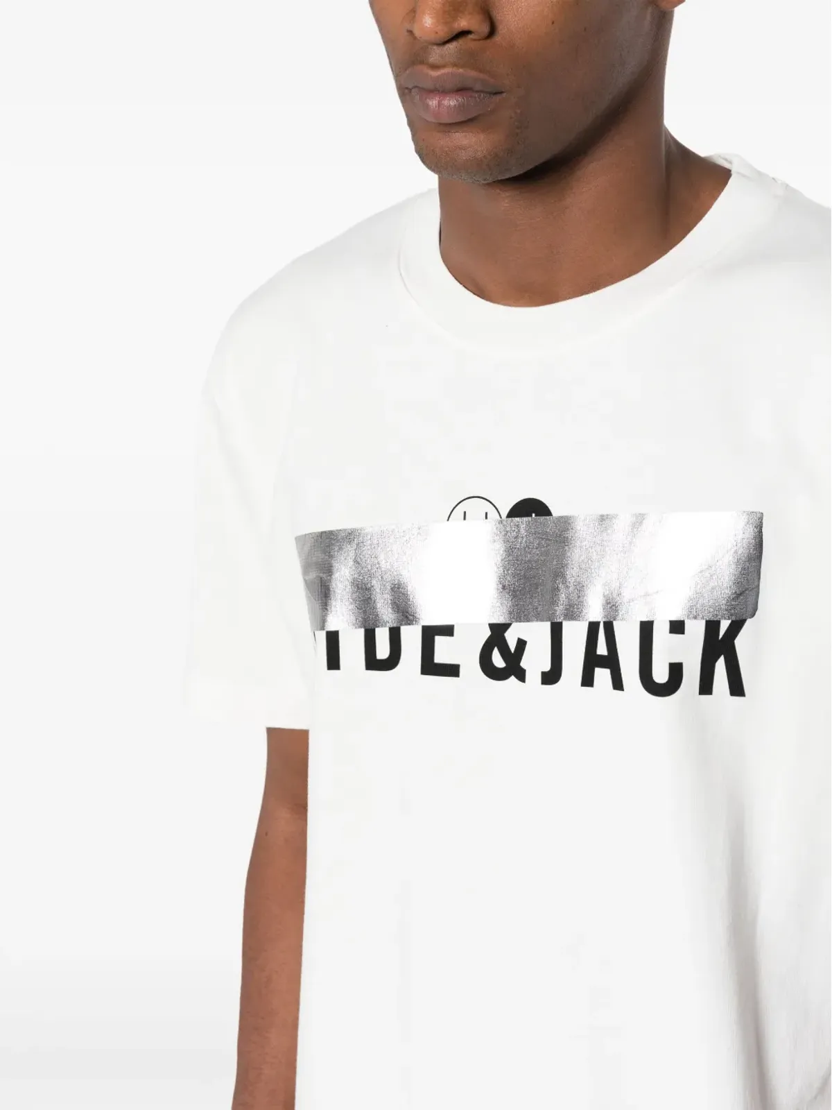 Hide&Jack ロゴプリント コットンTシャツ - 画像5