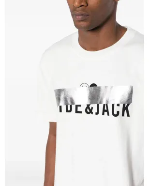 Hide&Jack ロゴプリント コットンTシャツ - サムネイル5