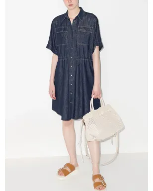 Brunello Cucinelli デニムミディシャツドレス - サムネイル5
