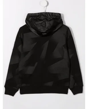Stone Island Junior ジオメトリックプリント コットン フーディ - サムネイル2