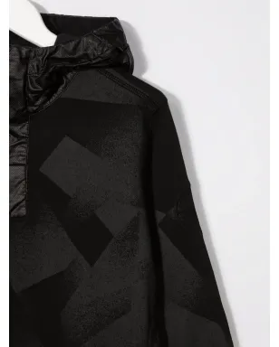 Stone Island Junior ジオメトリックプリント コットン フーディ - サムネイル3