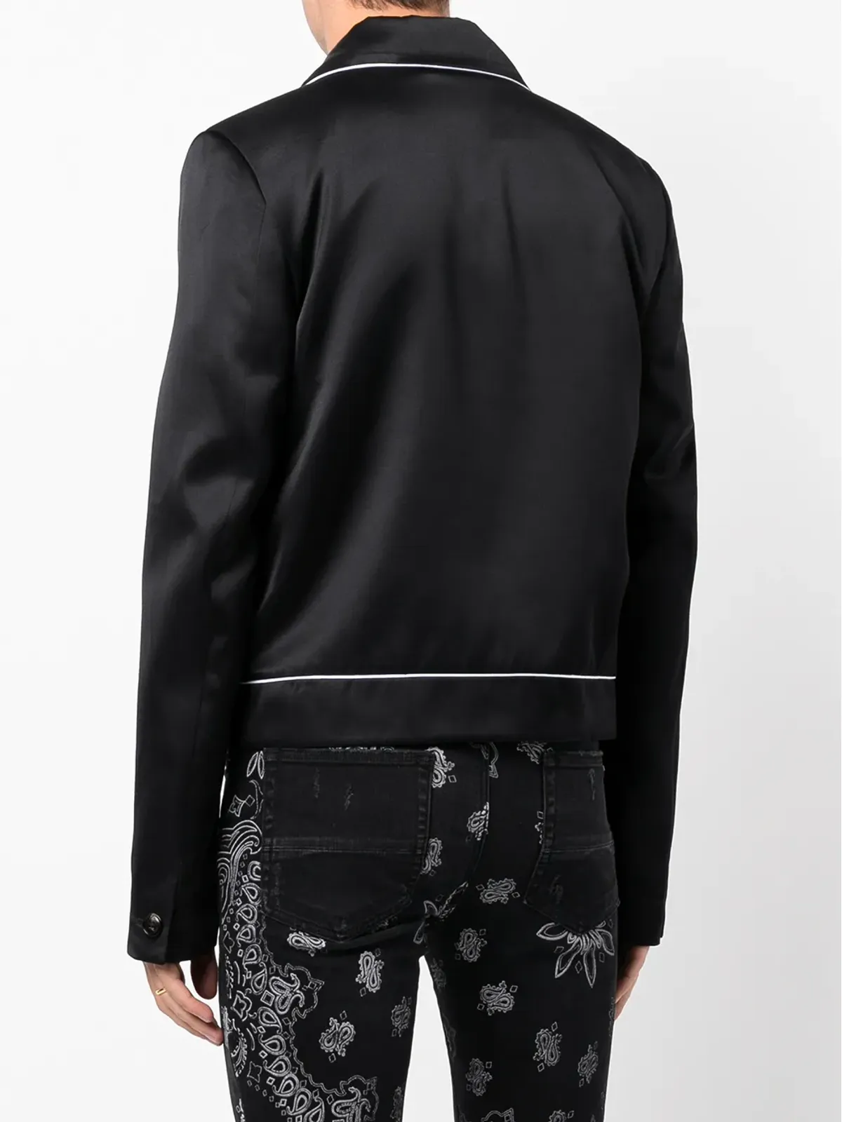 AMIRI ロゴプリント パジャマシャツジャケット - 画像4