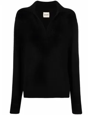 KHAITE Jo pullover jumper - Black - サムネイル1