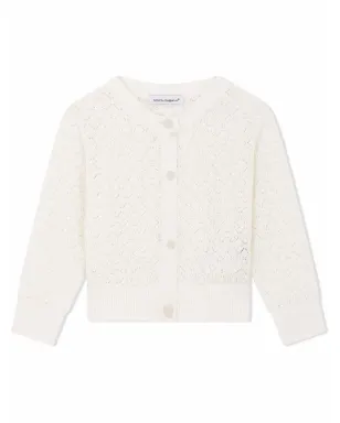 Dolce & Gabbana Kids ファンステッチ コットン カーディガン - サムネイル1