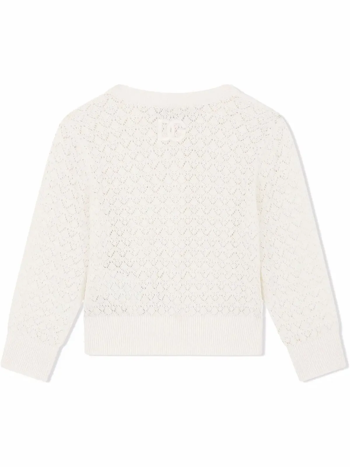 Dolce & Gabbana Kids ファンステッチ コットン カーディガン - 画像2